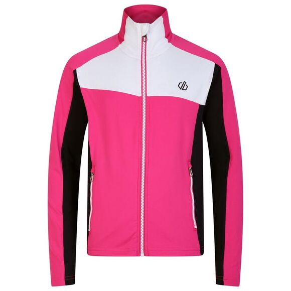 Dare 2B Childrens/Kids Emergent Core Stretch Midlayer / Pure Pink/Black